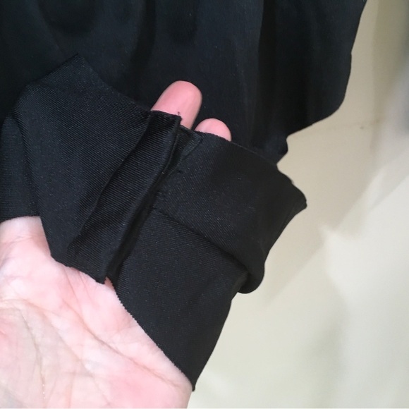 Zara Ruffle bodysuit tie neck long sleeve paisley brown size s new - Picture 3 of 10